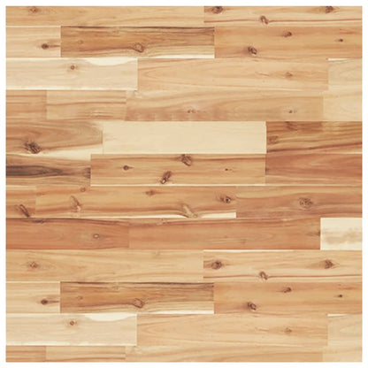 Piano Tavolo Quadrato 60x60x2 cm in Legno Massello di Acacia