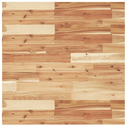 Piano Tavolo Quadrato 70x70x2 cm in Legno Massello di Acacia