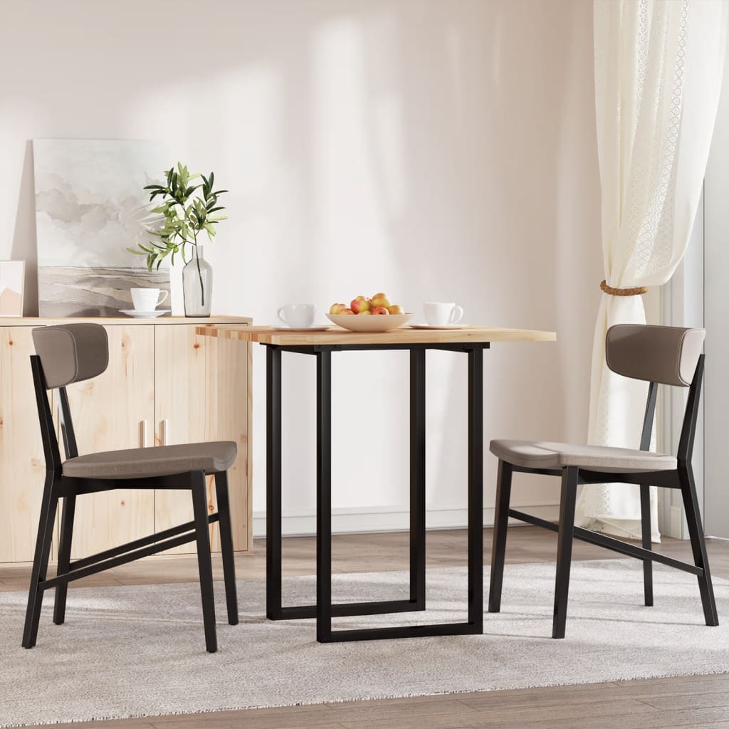 Piano Tavolo Quadrato 70x70x2 cm in Legno Massello di Acacia