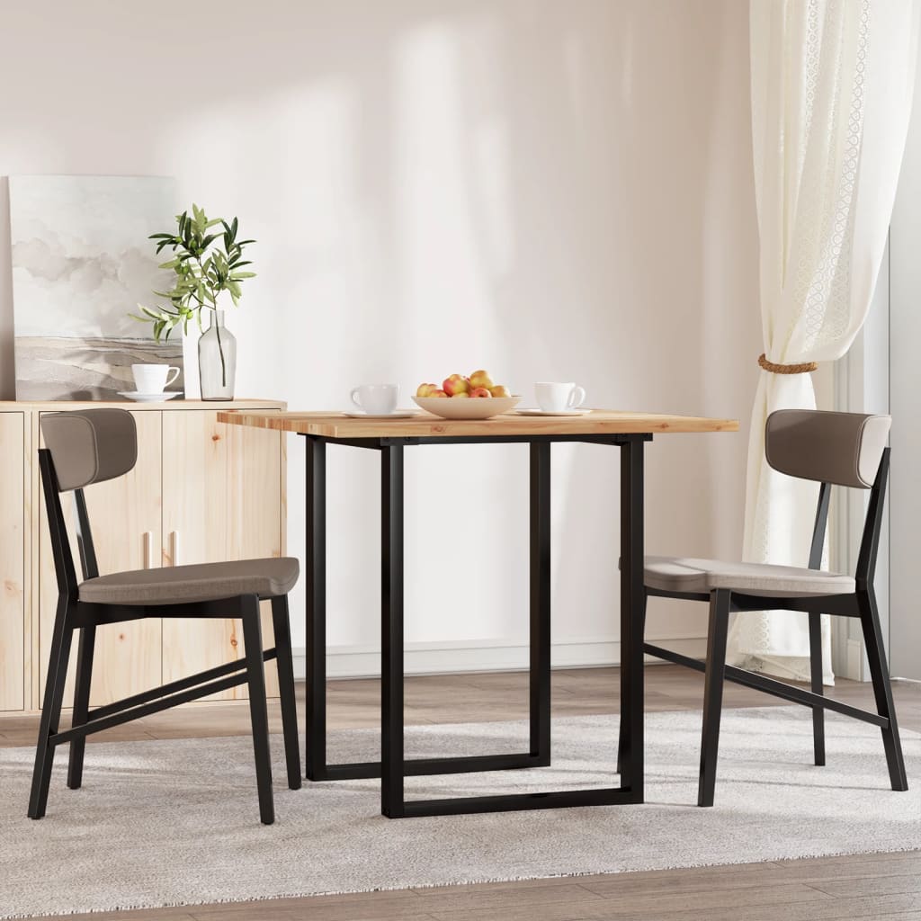Piano Tavolo Quadrato 80x80x2 cm in Legno Massello di Acacia