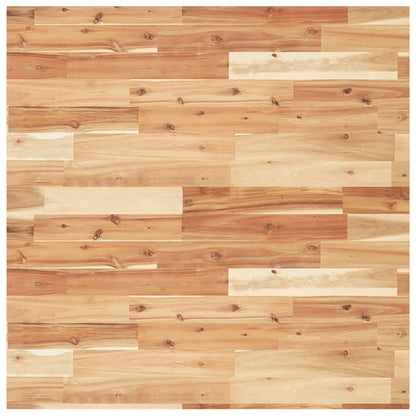 Piano Tavolo Quadrato 90x90x2 cm in Legno Massello di Acacia