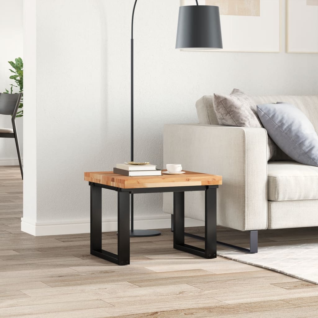Piano Tavolo Quadrato 50x50x4 cm in Legno Massello di Acacia