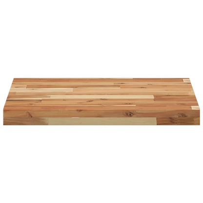 Piano Tavolo Quadrato 50x50x4 cm in Legno Massello di Acacia