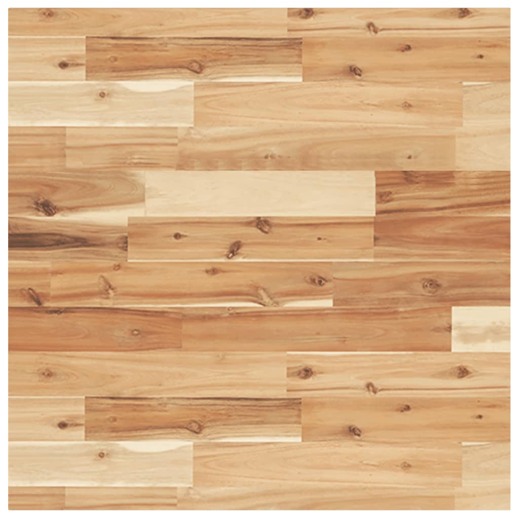 Piano Tavolo Quadrato 60x60x4 cm in Legno Massello di Acacia