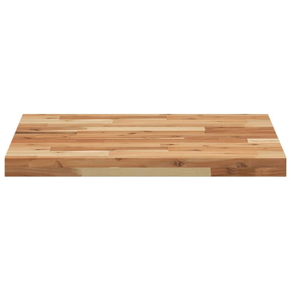 Piano Tavolo Quadrato 60x60x4 cm in Legno Massello di Acacia