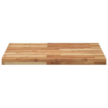 Piano Tavolo Quadrato 70x70x4 cm in Legno Massello di Acacia
