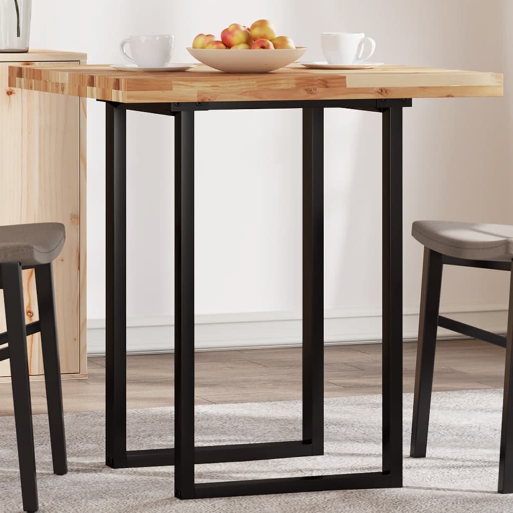Piano Tavolo Quadrato 70x70x4 cm in Legno Massello di Acacia