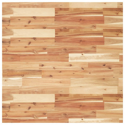 Piano Tavolo Quadrato 80x80x4 cm in Legno Massello di Acacia