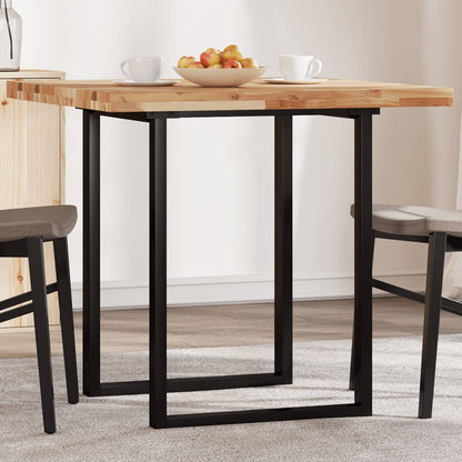 Piano Tavolo Quadrato 80x80x4 cm in Legno Massello di Acacia