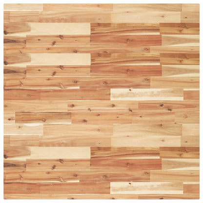 Piano Tavolo Quadrato 90x90x4 cm in Legno Massello di Acacia