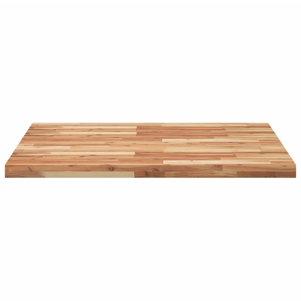 Piano Tavolo Quadrato 90x90x4 cm in Legno Massello di Acacia