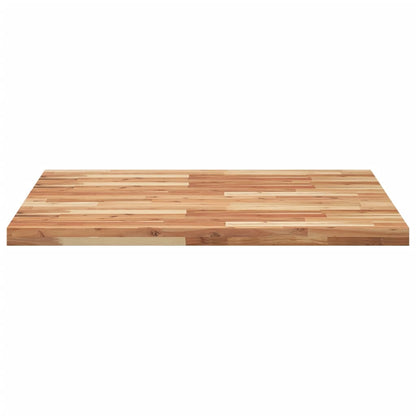 Piano Tavolo Quadrato 90x90x4 cm in Legno Massello di Acacia