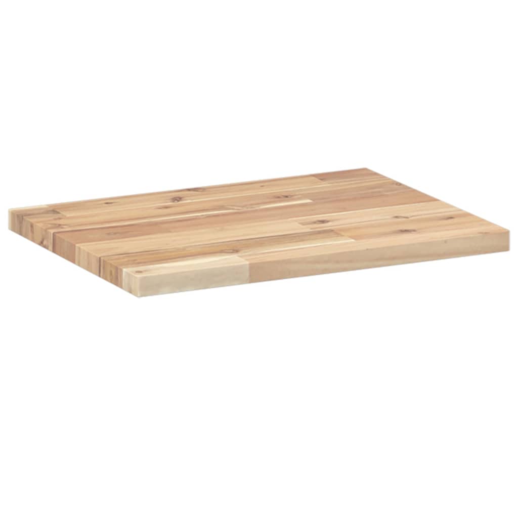 Piano per Tavolo 60x30x2 cm Rettangolare Legno Massello Acacia