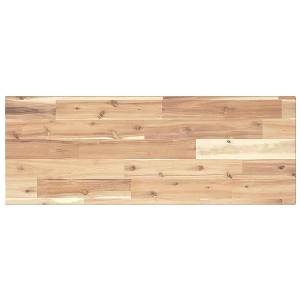Piano per Tavolo 80x30x2cm Rettangolare Legno Massello Acacia