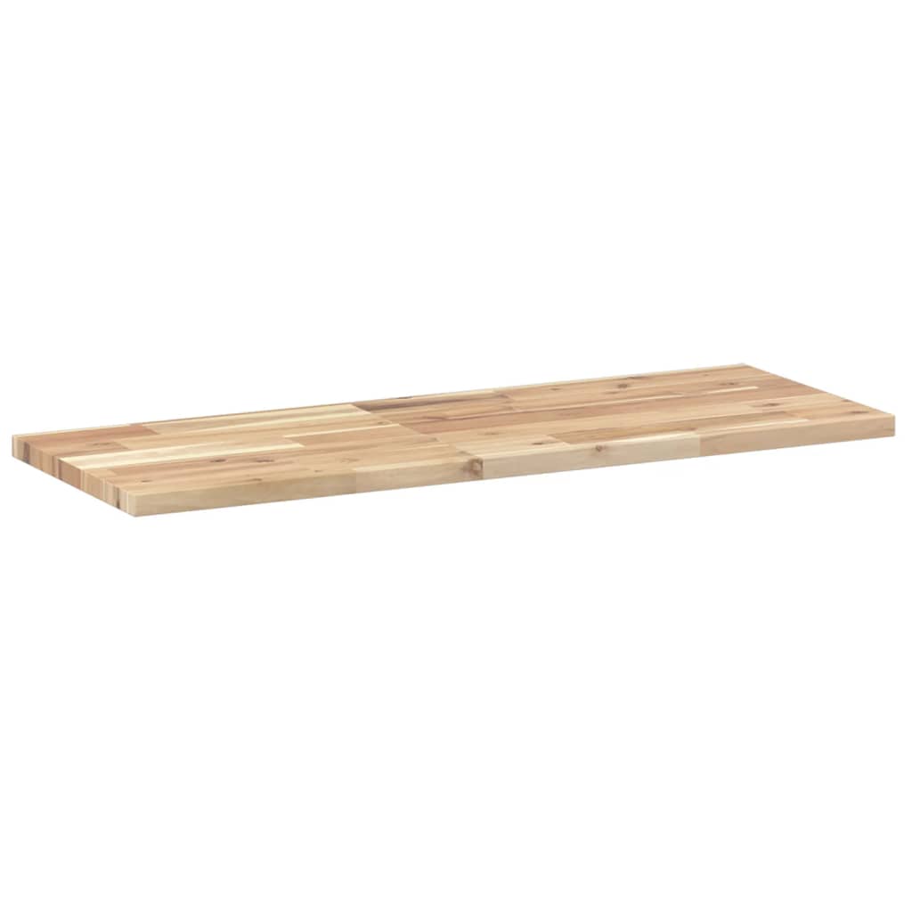 Piano per Tavolo 80x30x2cm Rettangolare Legno Massello Acacia
