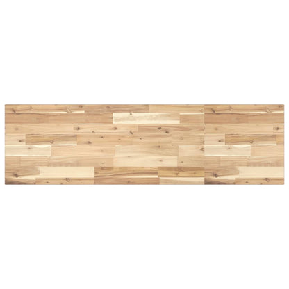 Piano per Tavolo 120x40x2cm Rettangolare Legno Massello Acacia