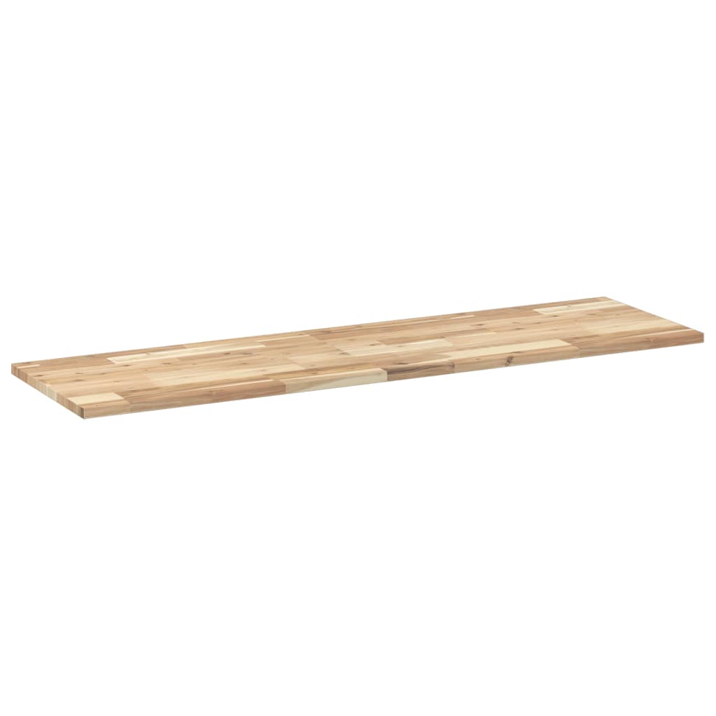 Piano per Tavolo 120x40x2cm Rettangolare Legno Massello Acacia