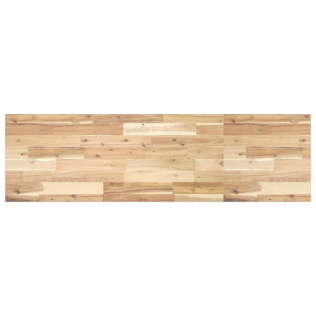 Piano per Tavolo 140x40x2cm Rettangolare Legno Massello Acacia