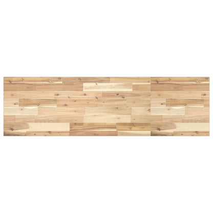 Piano per Tavolo 140x40x2cm Rettangolare Legno Massello Acacia