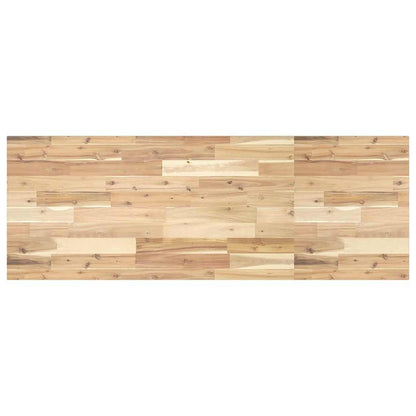 Piano Tavolo Rettangolare 120x50x2cm Legno Massello di Acacia