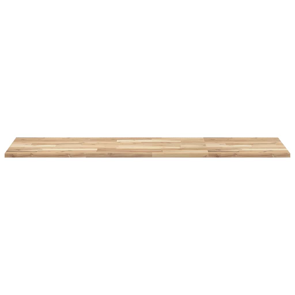 Piano Tavolo Rettangolare 120x50x2cm Legno Massello di Acacia