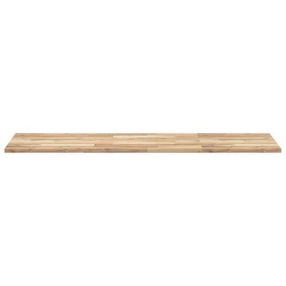 Piano Tavolo Rettangolare 120x50x2cm Legno Massello di Acacia