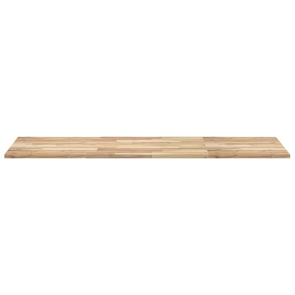 Piano Tavolo Rettangolare 120x60x2cm Legno Massello di Acacia