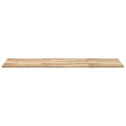 Piano Tavolo Rettangolare 120x60x2cm Legno Massello di Acacia