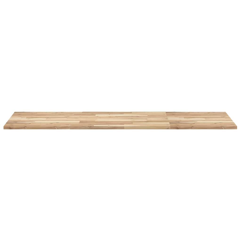 Piano Tavolo Rettangolare 140x60x2cm Legno Massello di Acacia