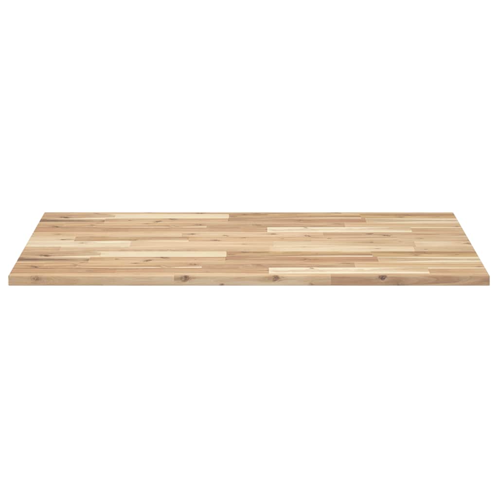 Piano Tavolo Rettangolare 100x70x2cm Legno Massello di Acacia