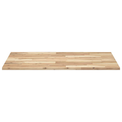 Piano Tavolo Rettangolare 100x70x2cm Legno Massello di Acacia