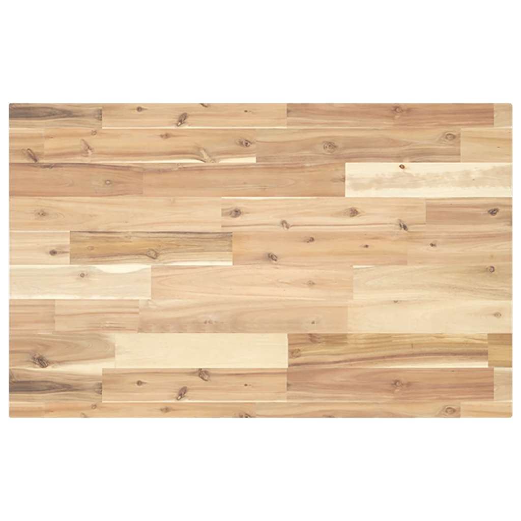 Piano Tavolo Rettangolare 160x50x4cm Legno Massello di Acacia