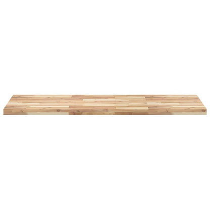 Piano Tavolo Rettangolare 120x60x4cm Legno Massello di Acacia