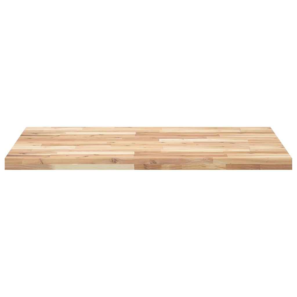 Piano Tavolo Rettangolare 120x70x4cm Legno Massello di Acacia