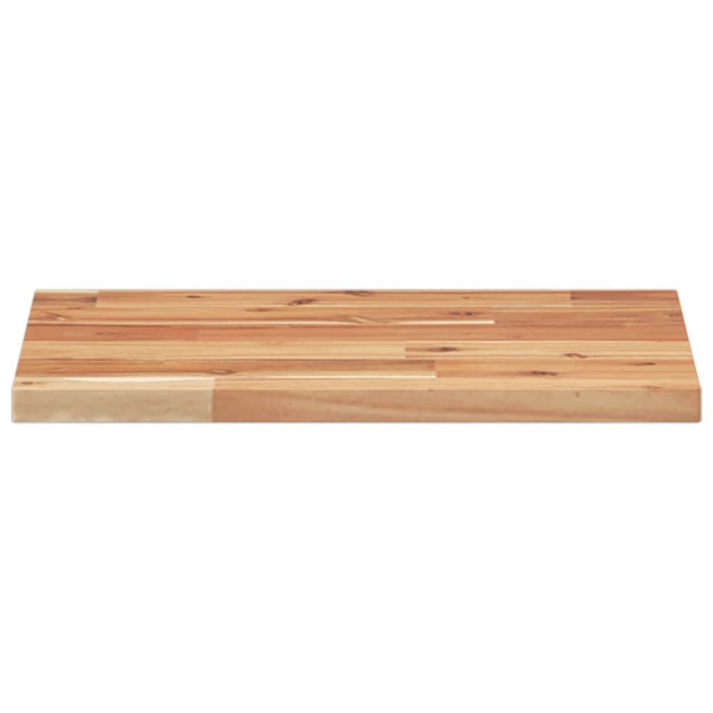 Piano Tavolo Rettangolare 40x30x2cm in Legno Massello di Acacia