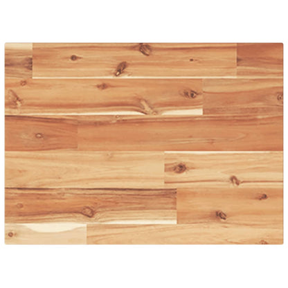 Piano Tavolo Rettangolare 60x30x2cm in Legno Massello di Acacia