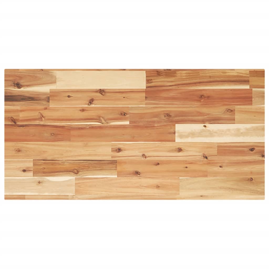 Piano Tavolo Rettangolare 60x40x2cm in Legno Massello di Acacia
