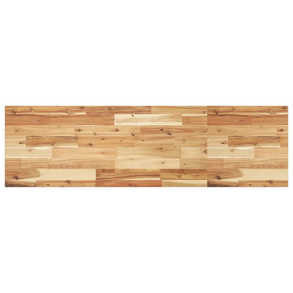 Piano Tavolo Rettangolare 120x40x2 cm Legno Massello di Acacia