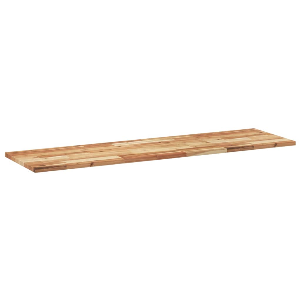 Piano Tavolo Rettangolare 120x40x2 cm Legno Massello di Acacia