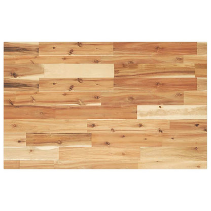 Piano Tavolo Rettangolare 60x50x2cm in Legno Massello di Acacia