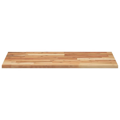Piano Tavolo Rettangolare 60x50x2cm in Legno Massello di Acacia