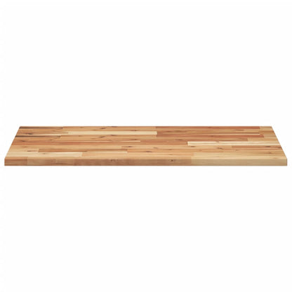 Piano Tavolo Rettangolare 80x50x2cm in Legno Massello di Acacia