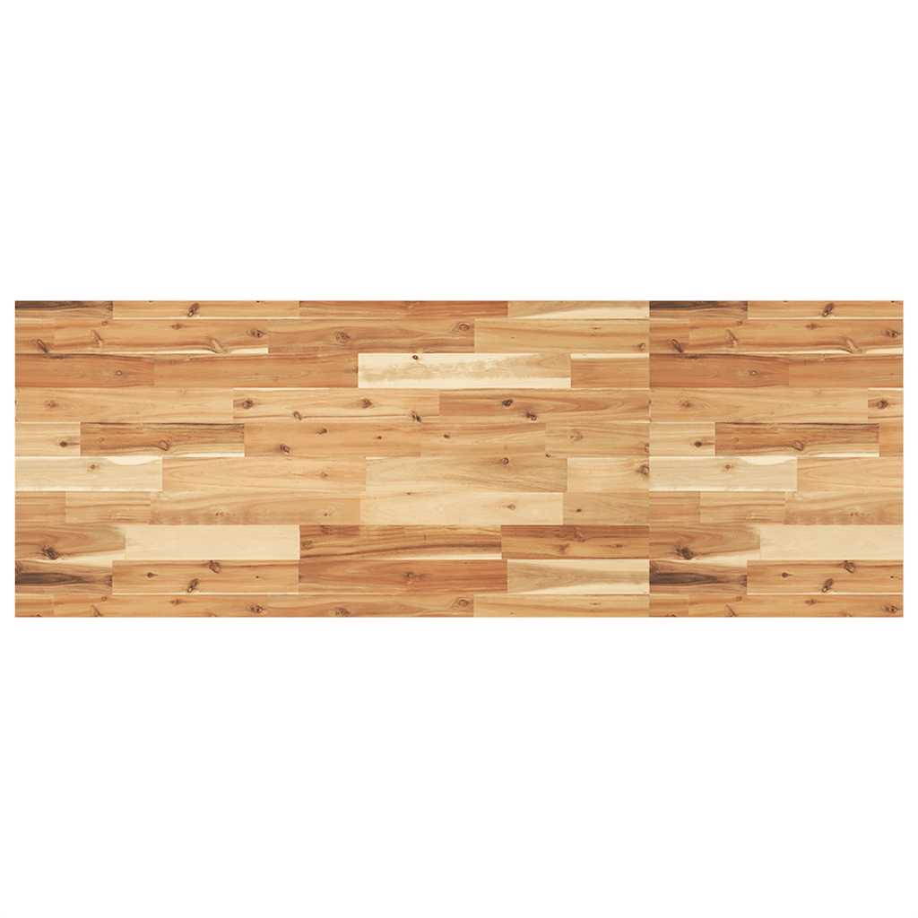 Piano Tavolo Rettangolare 120x50x2cm Legno Massello di Acacia