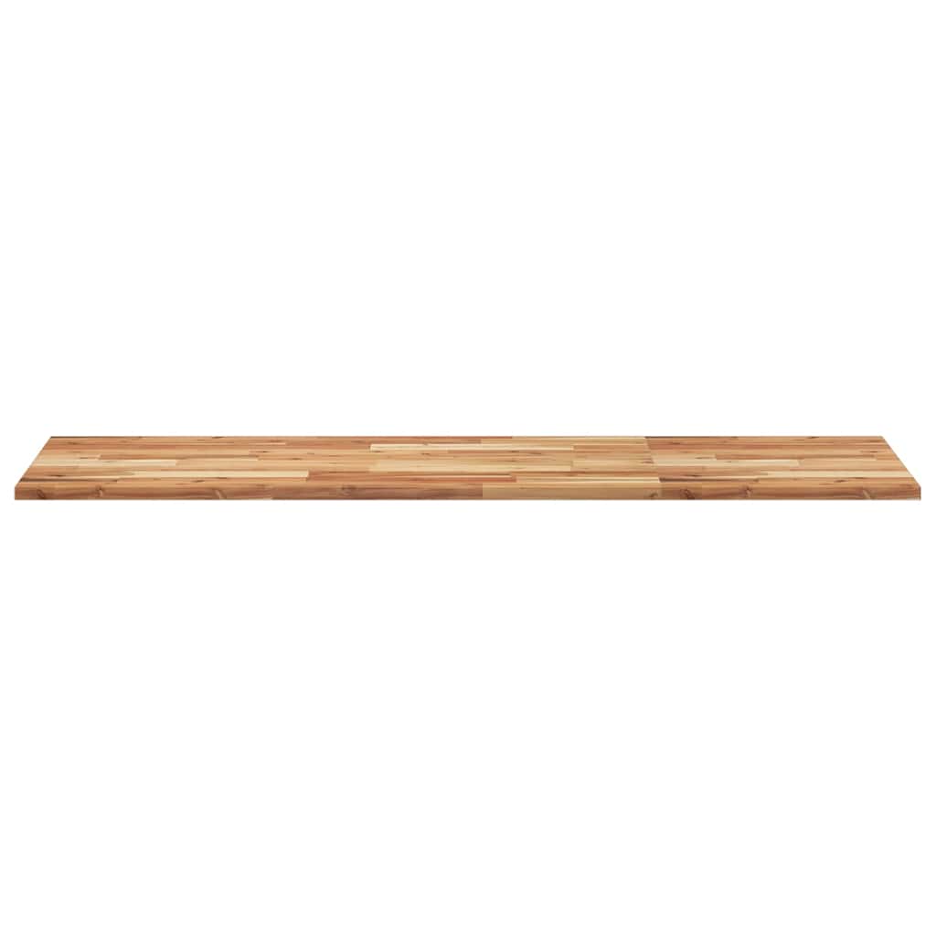 Piano Tavolo Rettangolare 120x50x2cm Legno Massello di Acacia