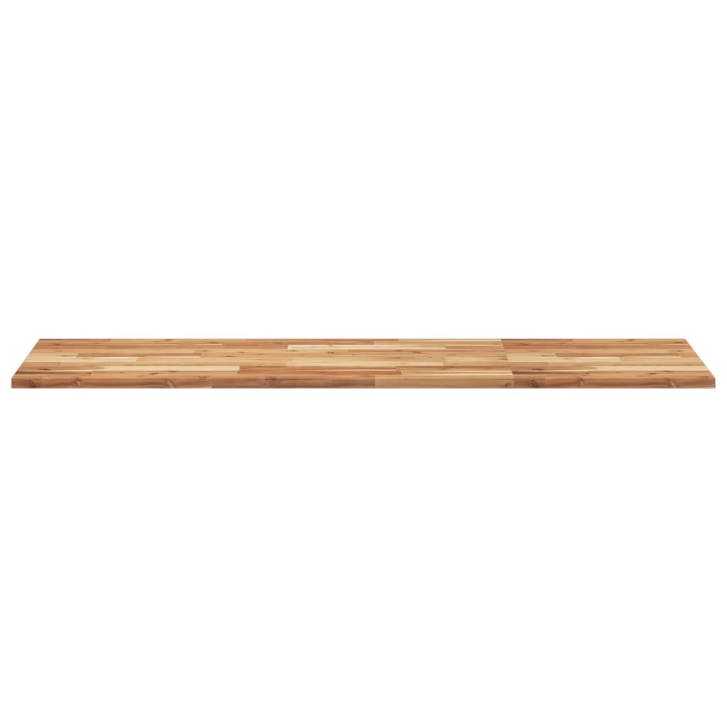 Piano Tavolo Rettangolare 140x50x2cm Legno Massello di Acacia