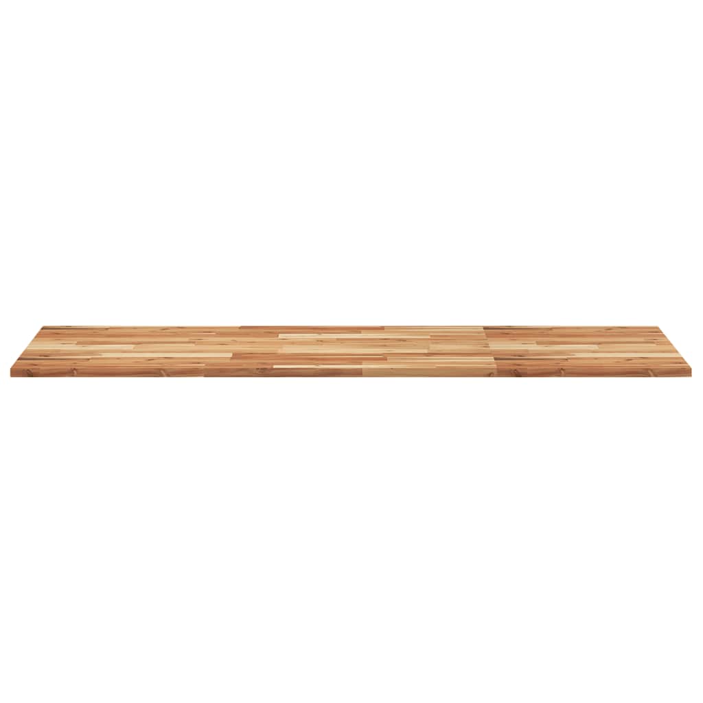 Piano Tavolo Rettangolare 120x60x2cm Legno Massello di Acacia