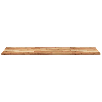 Piano Tavolo Rettangolare 120x60x2cm Legno Massello di Acacia