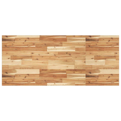 Piano Tavolo Rettangolare 140x60x2cm Legno Massello di Acacia