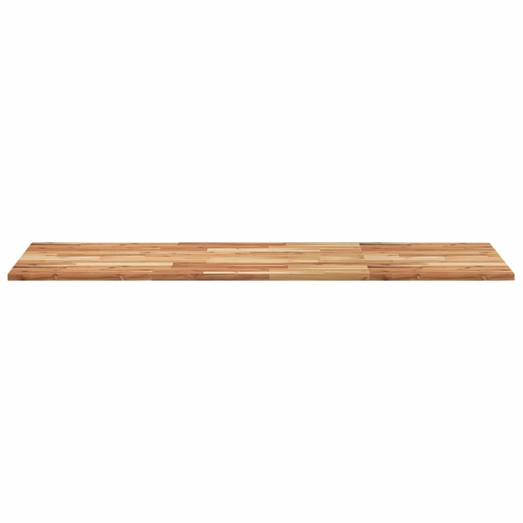 Piano Tavolo Rettangolare 140x60x2cm Legno Massello di Acacia