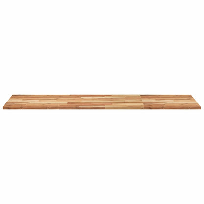 Piano Tavolo Rettangolare 140x60x2cm Legno Massello di Acacia